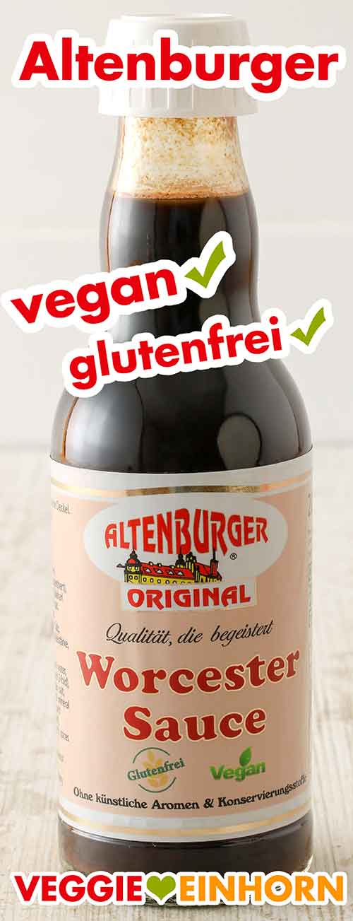 Altenburger Worcestersauce ist vegan und glutenfrei Altenburger Worcester Sauce