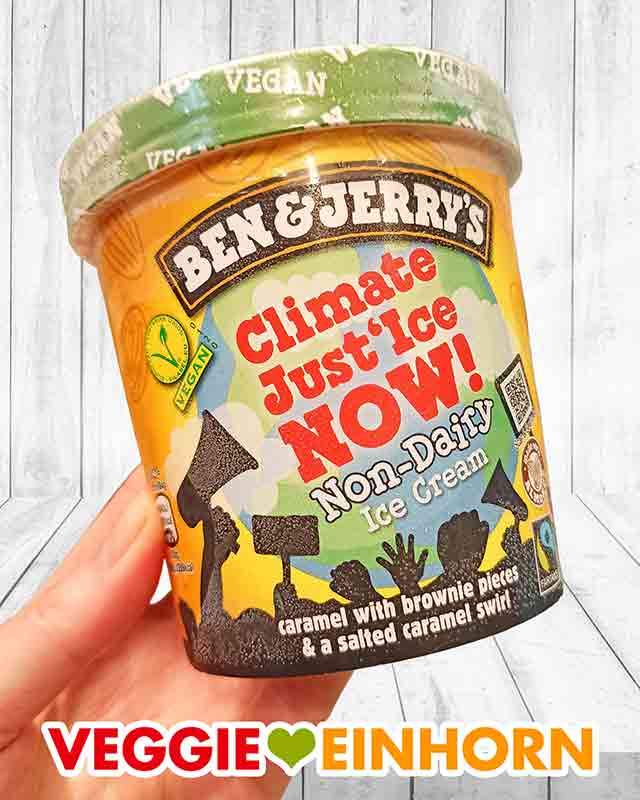Becher Ben and Jerry's Climate Just'Ice Now