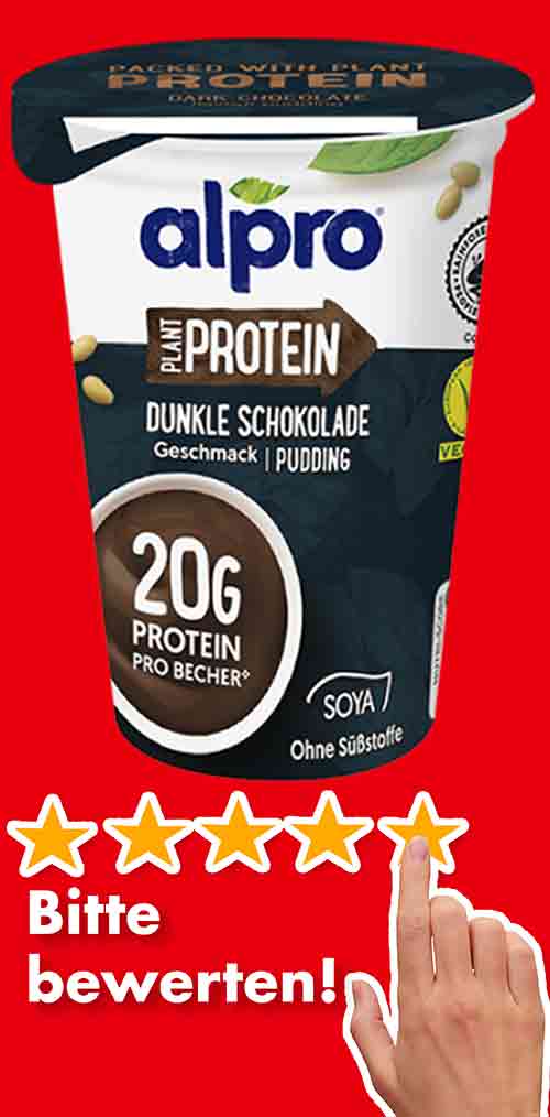 Bitte bewerte den Schoko Protein Pudding von Alpro. Bewertungen Alpro High Protein Pudding Schoko