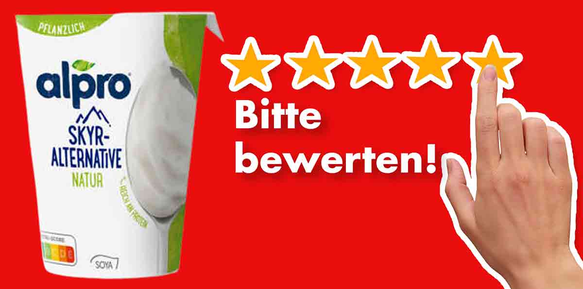 Bitte bewerte den veganen Skyr Natur von Alpro. Bewertungen Alpro Skyr Alternative Natur