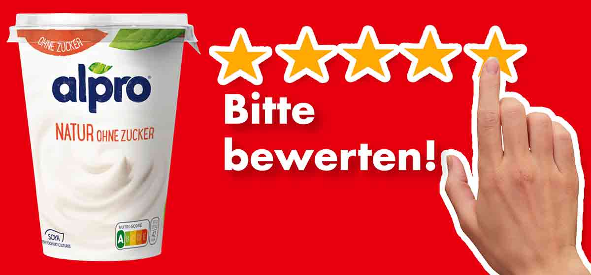 Bitte bewerte den ungesüßten Soja Joghurt ohne Zucker von Alpro. Bewertungen Alpro Sojajoghurt Natur ohne Zucker