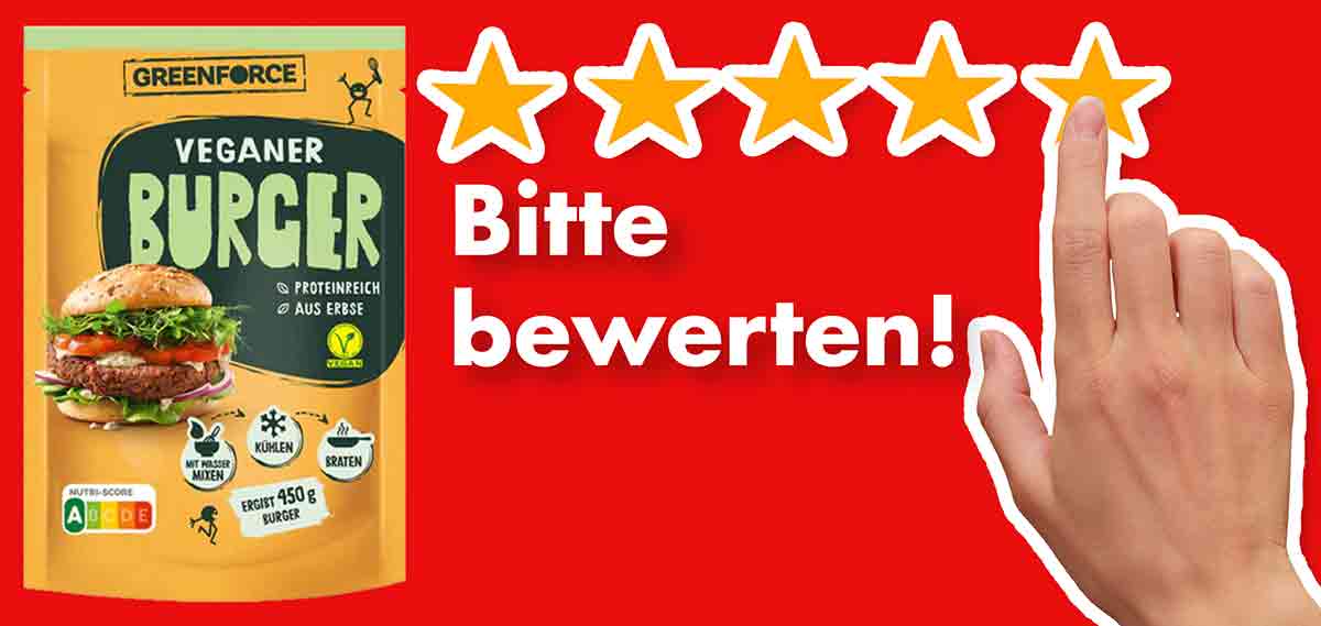 Bitte bewerte die vegane Burger Fertigmischung von Greenforce. Bewertungen Greenforce Fertigmischung für vegane Burger