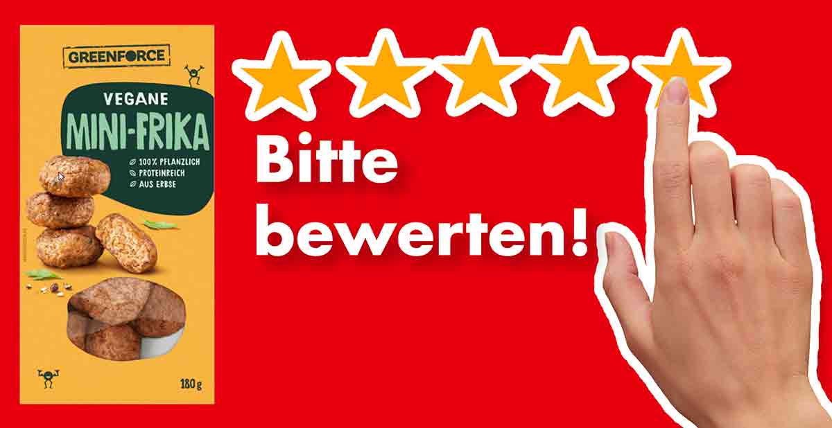 Bitte bewerte die veganen Mini-Frikadellen von Greenforce. Bewertungen Greenforce Vegane Mini-Frika