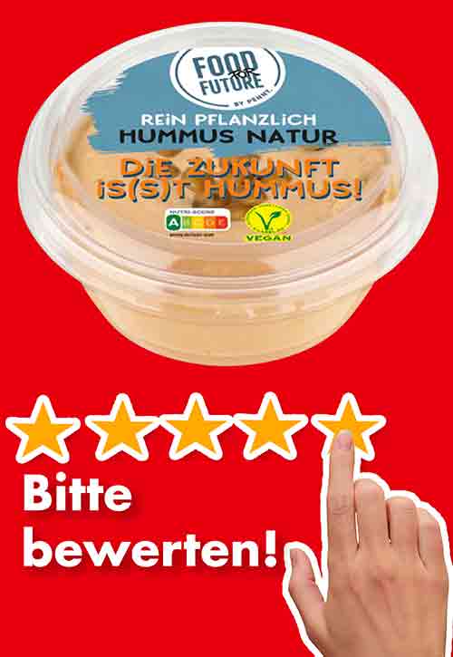 Bitte bewerte den veganen Hummus Natur von Penny. Bewertungen Penny Hummus Natur