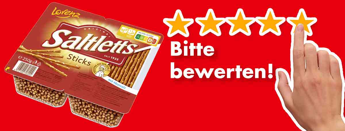 Bitte bewerte die Saltletts Sticks von Lorenz. Bewertungen Lorenz Saltletts Sticks