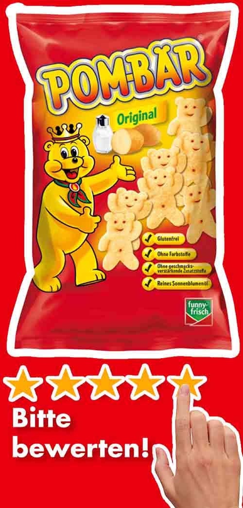 Bitte bewerte die Original Pombären. Bewertungen Pom Bär