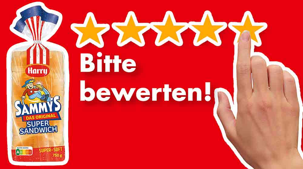 Bitte bewerte das Original Sammy's Super Sandwich Toast von Harry. Bewertungen Harry Sammy's Super Sandwich
