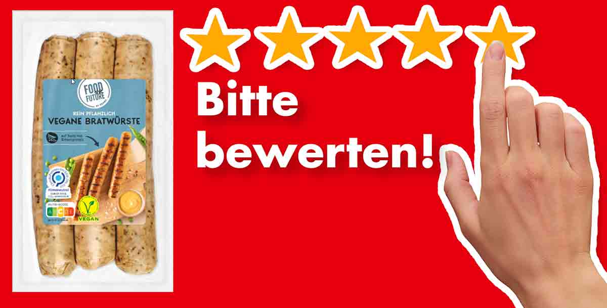 Bitte bewerte die veganen Bratwürste von Penny. Bewertungen Vegane Bratwürste von Food for Future by Penny
