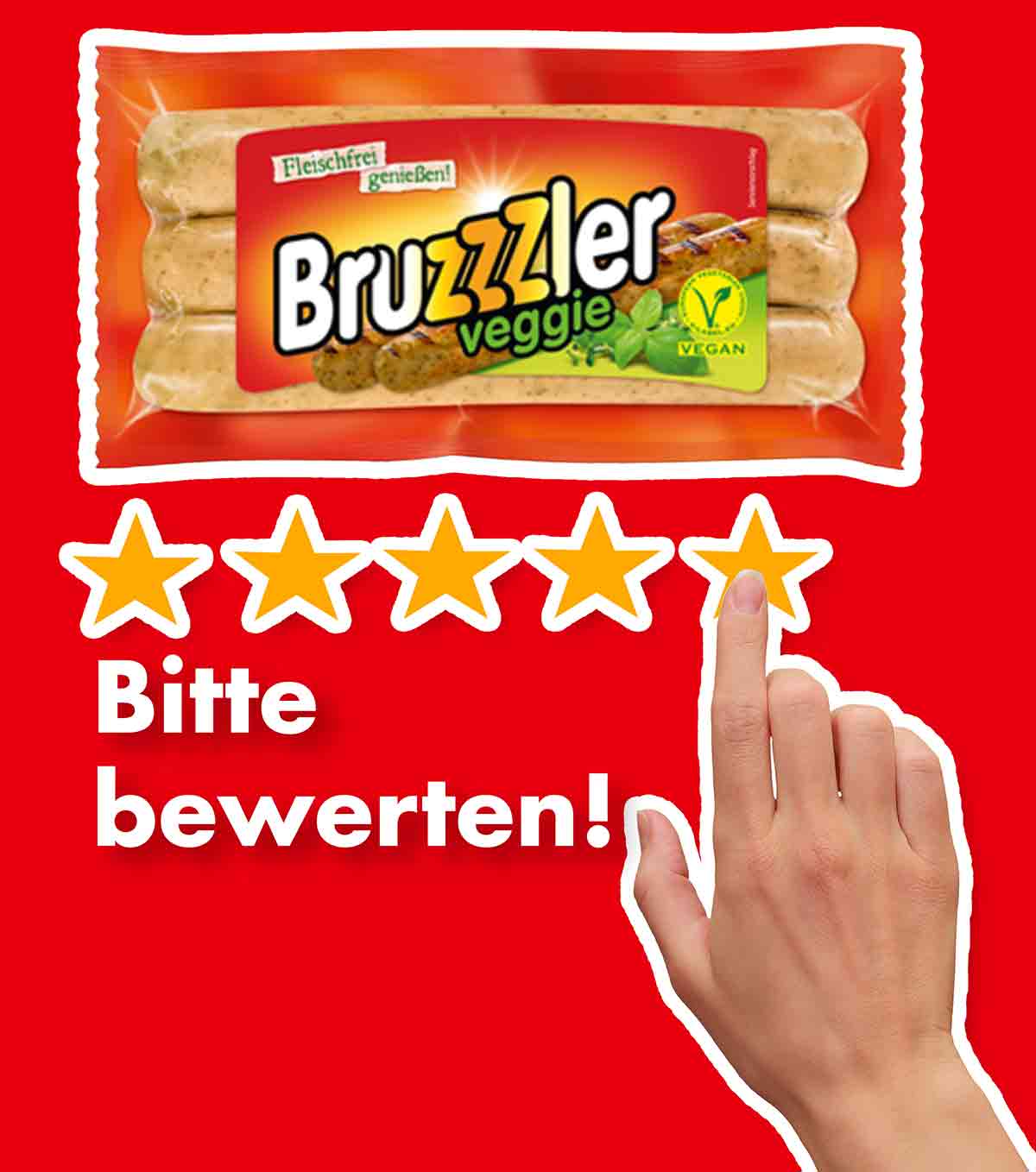 Bitte bewerte die veganen Bruzzzler Veggie. Bewertungen Vegane Bruzzzler von Wiesenhof