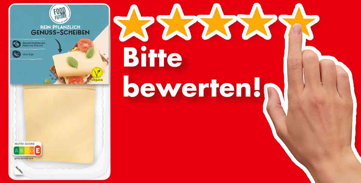 Bitte bewerte die veganen Genuss-Scheiben von Penny Food For Future. Bewertungen Penny Veganer Käse