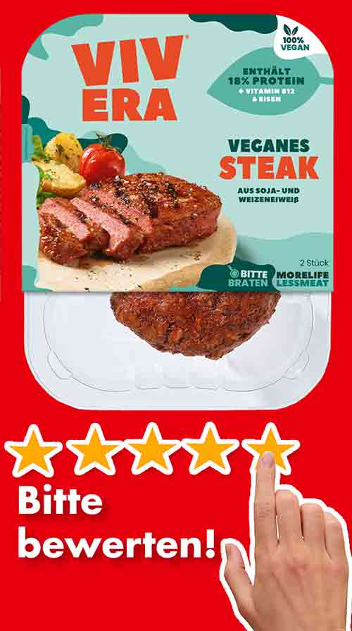 Bitte bewerte das vegane Steak von Vivera. Bewertungen Vivera Veganes Steak