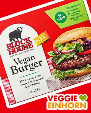 Bitte bewerte den veganen Burger von Block House. Block House Vegan Burger Bewertungen