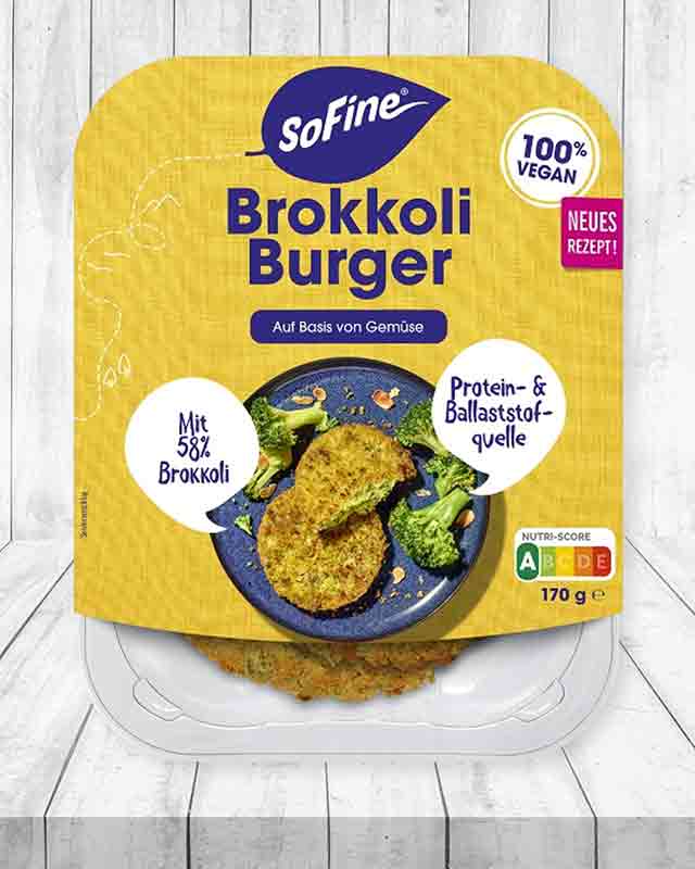Veganer Brokkoli Burger von SoFine