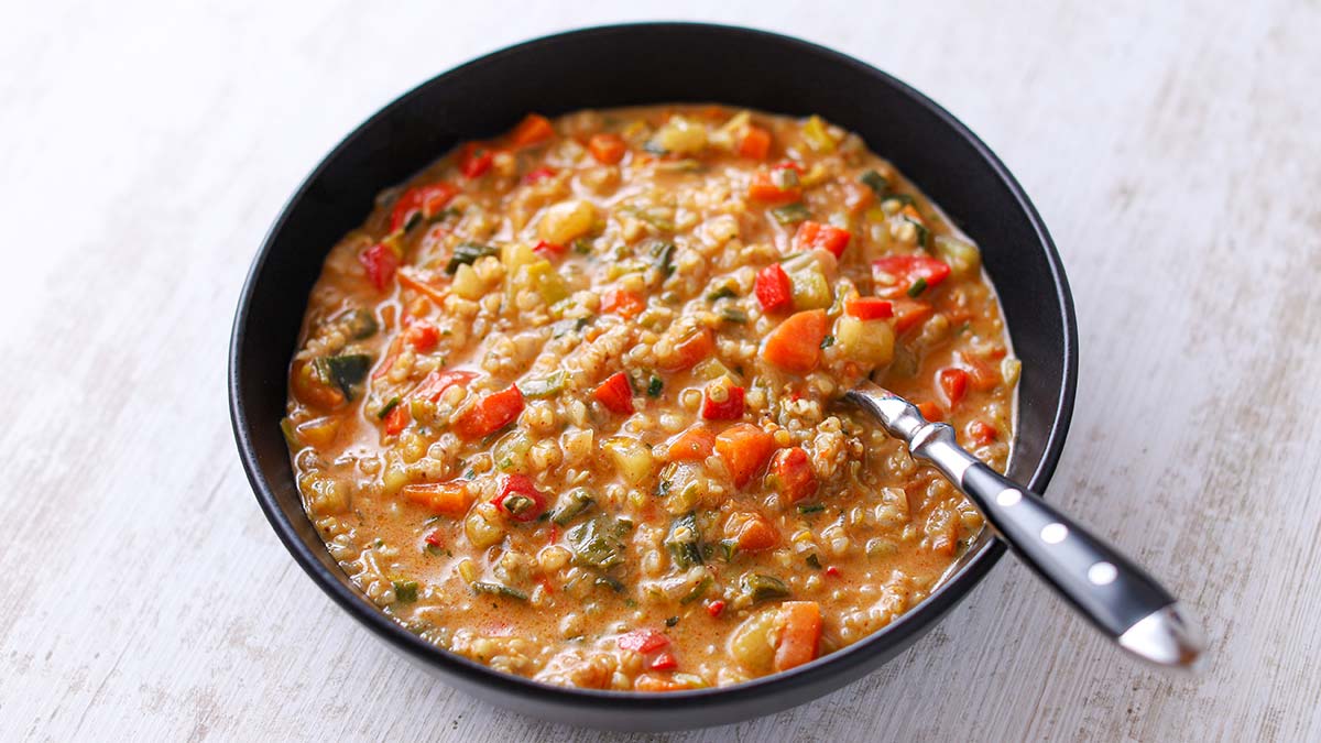 Gemüsesuppe mit Buchweizen