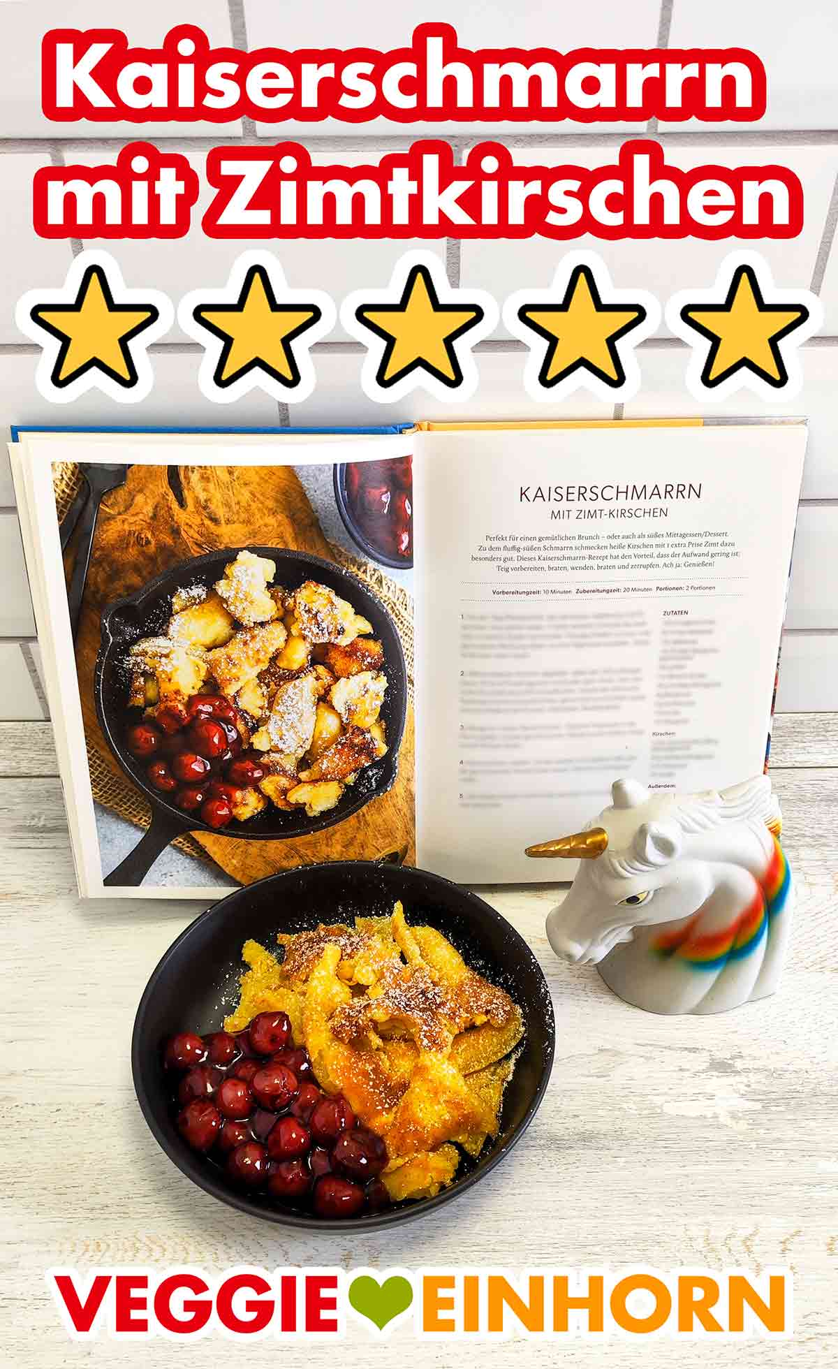 byanjushka Rezept Kaiserschmarrn mit Zimtkirschen Veganer Kaiserschmarrn mit Zimtkirschen und das vegane Kochbuch von byanjushka