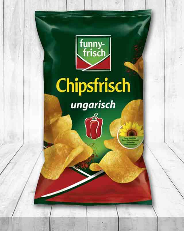 Eine Tüte Chipsfrisch ungarisch von Funny Frisch