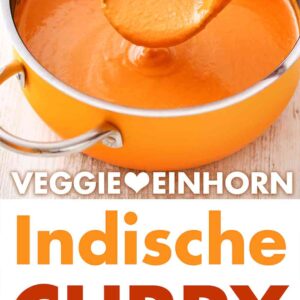 Indische Currysoße in einem Topf