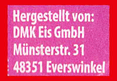 Das Katjes Grün Ohr Hasen Eis wird hergestellt von der DMK Eis GmbH. DMK Eis GmbH, Münsterstr. 31, 48351 Everswinkel