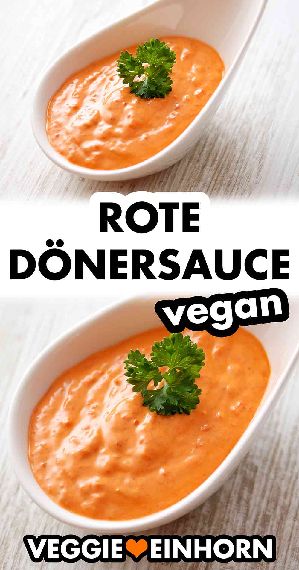 Die türkische rote Dönersauce ist vegan. Scharfe rote Dönersoße
