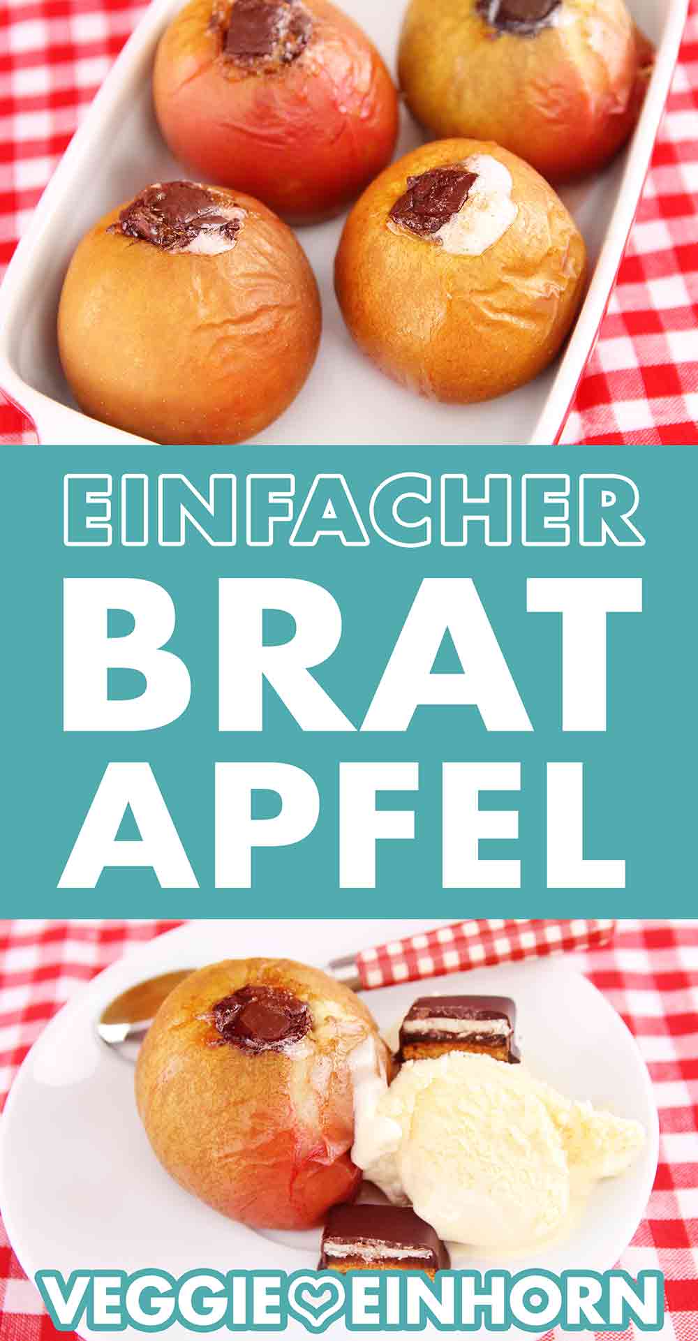Bratäpfel mit Dominostein Füllung