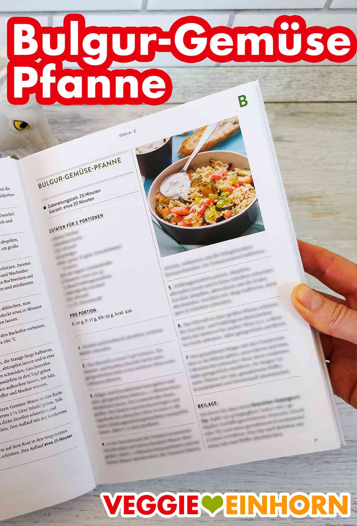 Vegane Bulgur Gemüsepfanne Bulgur-Gemüse-Pfanne im Kochbuch Vegan von A bis Z von Dr. Oetker