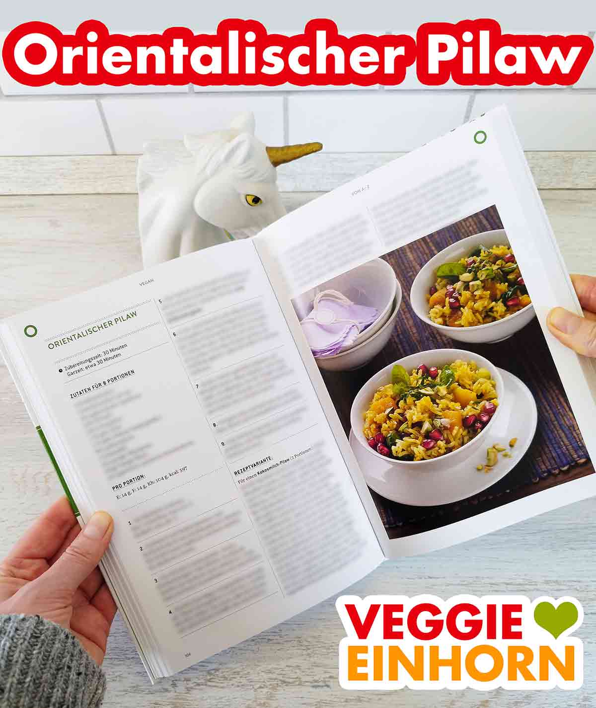 Veganer orientalischer Pilaw Orientalischer Pilaw im Kochbuch Vegan von A bis Z von Dr. Oetker