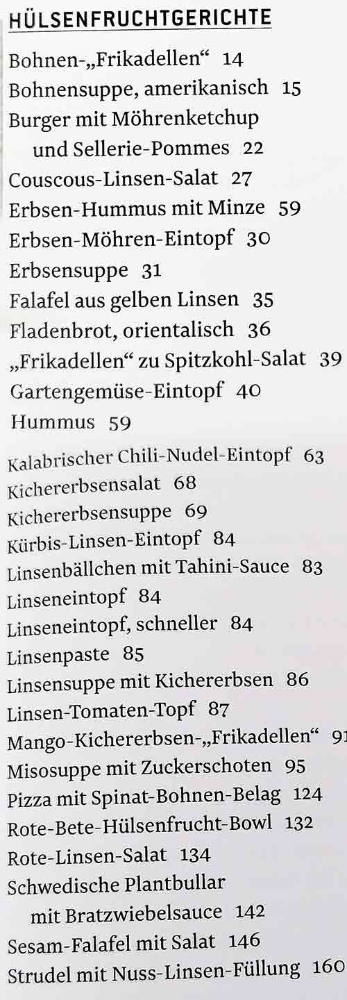 Vegane Rezepte für Hülsenfruchtgerichte im Kochbuch Vegan von A bis Z von Dr. Oetker Register Hülsenfruchtgerichte im Dr. Oetker Kochbuch Vegan von A - Z