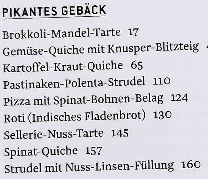 Vegane Rezepte für pikantes Gebäck im Kochbuch Vegan von A bis Z von Dr. Oetker Register Pikantes Gebäck im Dr. Oetker Kochbuch Vegan von A - Z