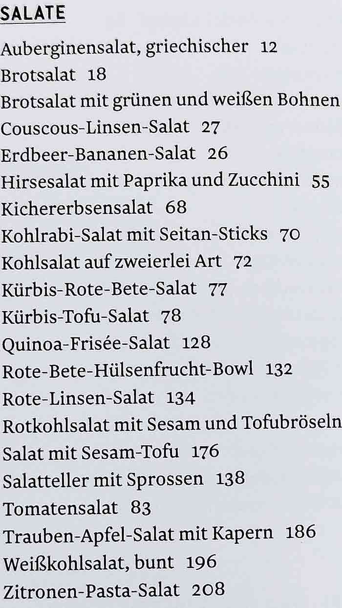 Vegane Rezepte für Salate im Kochbuch Vegan von A bis Z von Dr. Oetker Register Salate im Dr. Oetker Kochbuch Vegan von A - Z