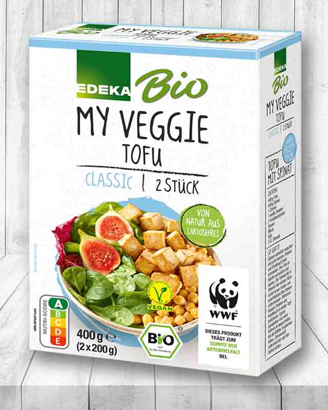Eine Packung Natur Tofu von Edeka