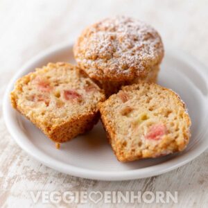 Vegane Rhabarber Muffins