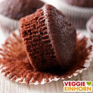 Einfacher veganer Schokomuffin