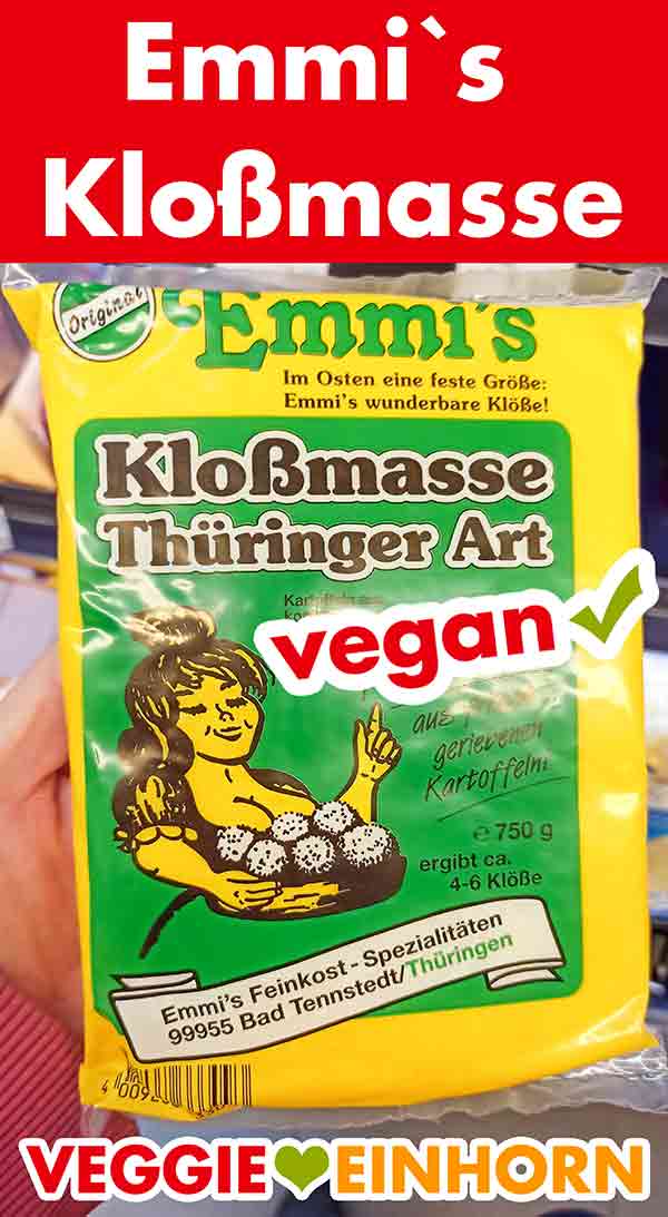 Emmi`s Kartoffel Klöße sind vegan Emmi`s Kloßmasse Thüringer Art