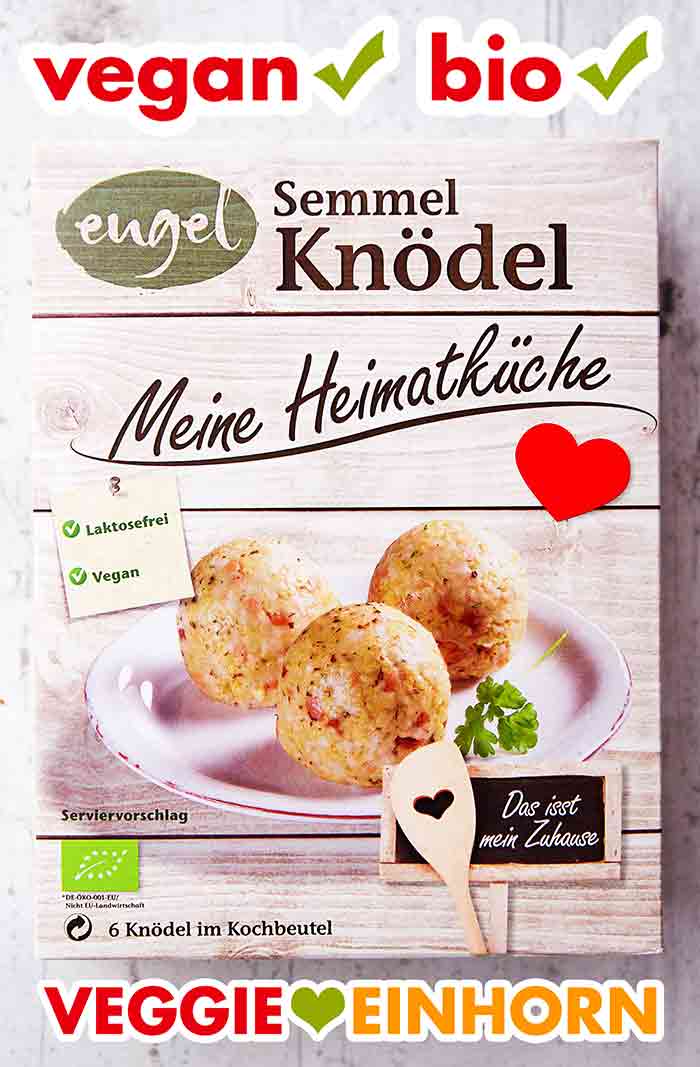 Die Bio Semmelknödel von Engel sind laktosefrei und vegan. Vegane Bio Semmelknödel von Engel