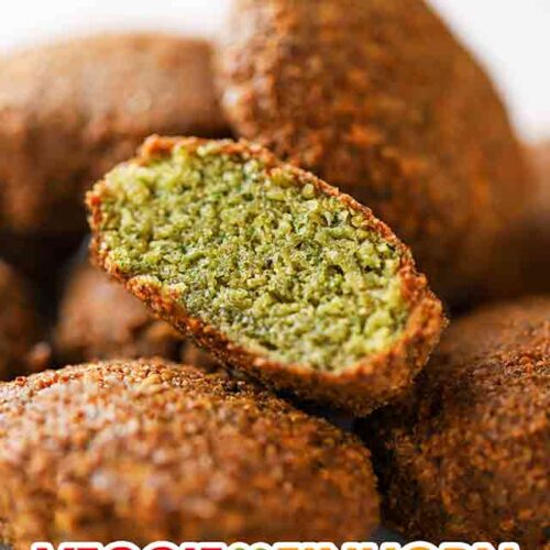 Original arabische Falafel mit getrockneten Kichererbsen