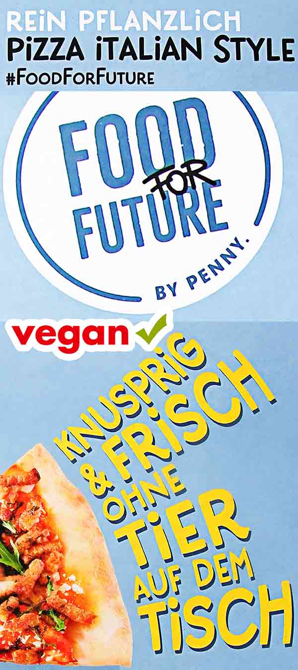 Vegane Pizza Italian Style von Penny Food for Future Pizza Italian Style