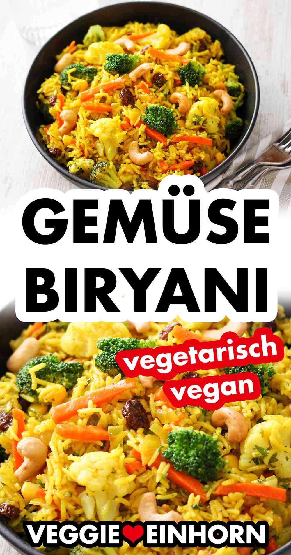 Vegetarisches Biryani mit Reis und Gemüse Indisches Biryani mit Reis und Gemüse