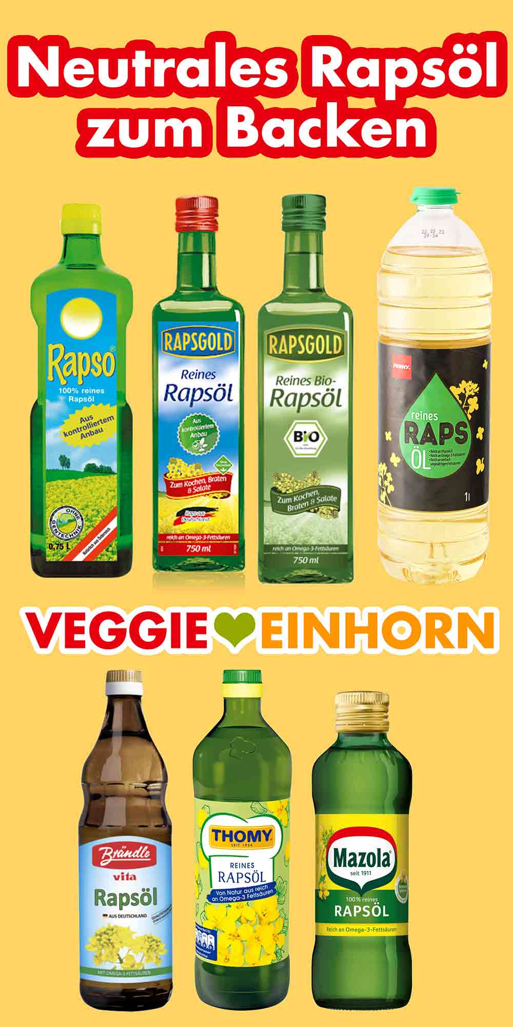 Neutrales Rapsöl