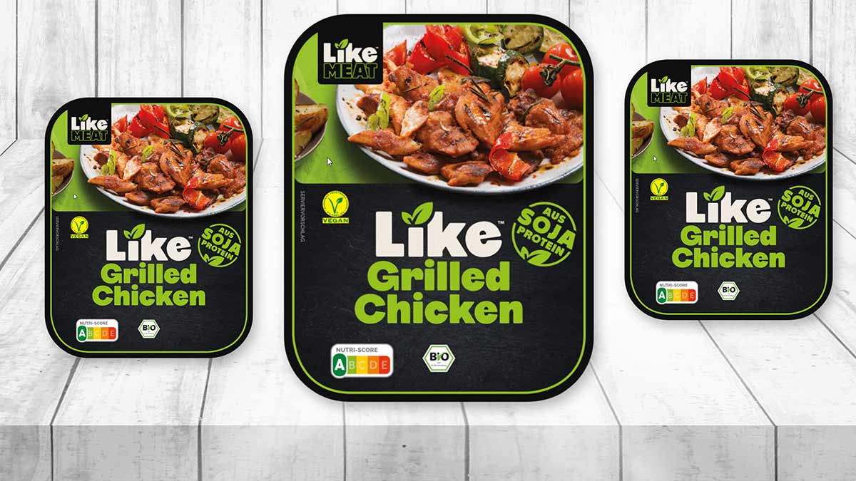 Das Grilled Chicken von Like Meat ist vegetarisch und vegan. Like Meat Grilled Chicken