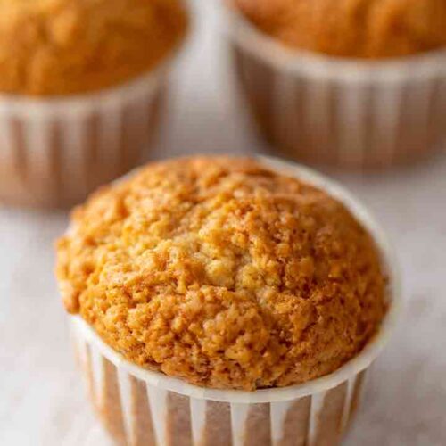 Drei einfache vegane Muffins