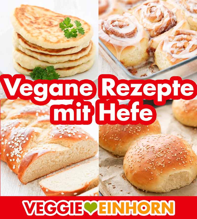 Vegane Backrezepte mit Hefe Naan Brot, vegane Zimtschnecken, veganer Hefezopf, Burgerbrötchen