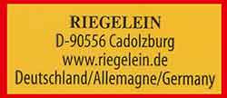 Riegelein, D-90556 Cadolzburg Hersteller Riegelein 90556 Cadolzburg