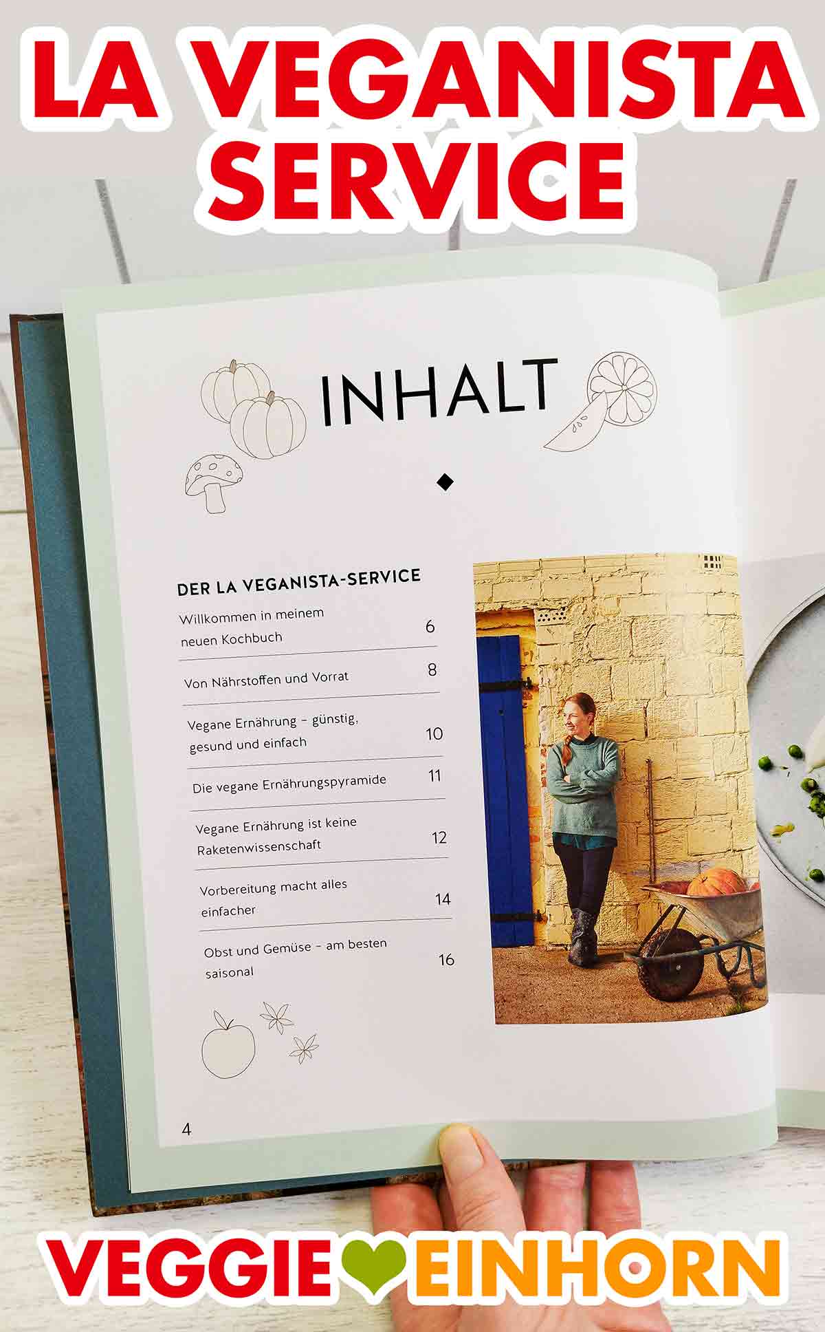 Der La Veganista-Service Inhaltsverzeichnis im Buch Die vegane Jeden-Tag-Küche von Nicole Just