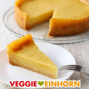 Veganer Käsekuchen mit Kokosjoghurt ohne Soja