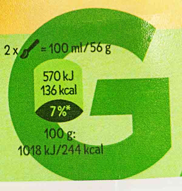 2 Kugeln des veganen Cremissimo Peanut Banana haben 136 kcal. Kalorien Veganes Cremissimo Banane Erdnuss