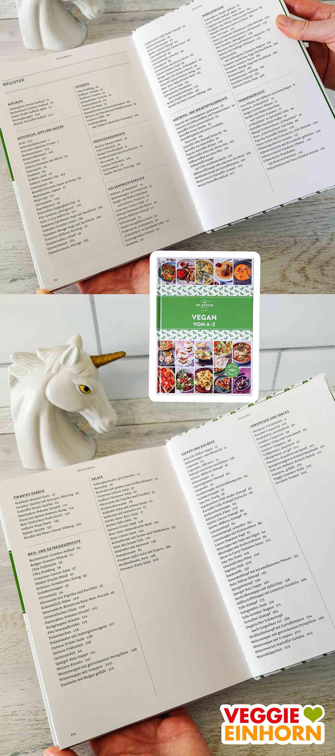 Dr. Oetker Vegan von A bis Z Kochbuch Register Register im Kochbuch Vegan von A bis Z von Dr. Oetker