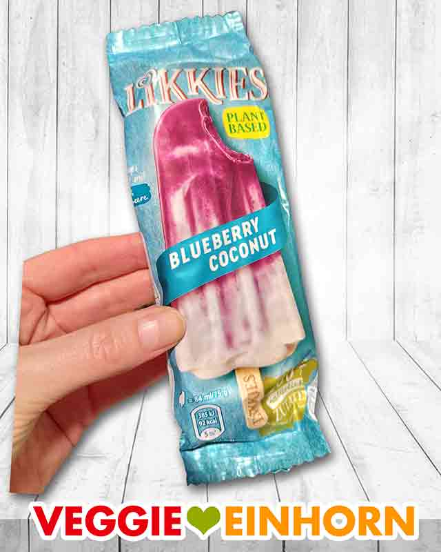 Eine Packung Likkies Blueberry Coconut von Langnese