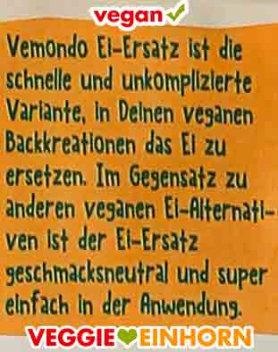 Der Ei-Ersatz ist geschmacksneutral und super einfach in der Anwendung. Vemondo Ei-Ersatz ist schnell und unkompliziert.