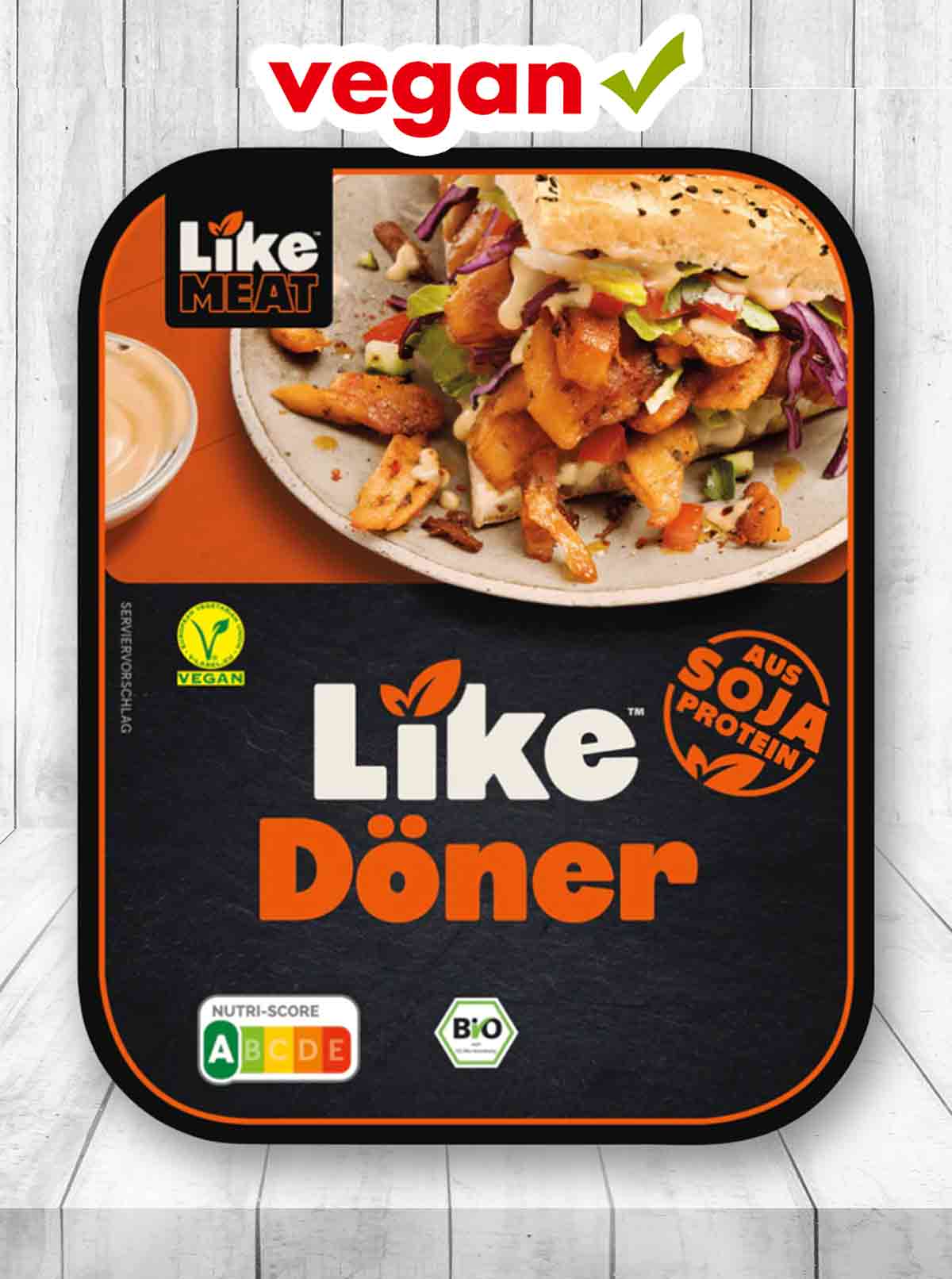 Like Döner ist ein vegetarisches und veganes Dönerfleisch von Like Meat. Like Döner von Like Meat