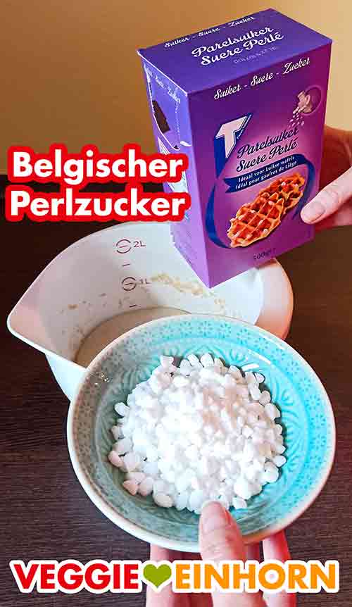 Belgischer Perlzucker heißt Sucre perlé. Belgischer Perlzucker von Tienen-Tirlemont für die Lütticher Waffeln